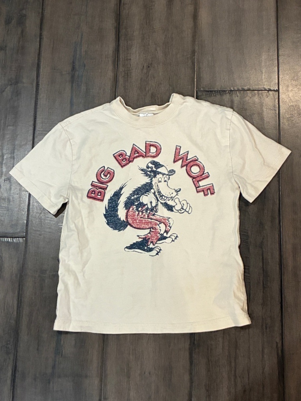 Disney Big Bad Wolf Vintage Style T-Shirt - Kids Size 10